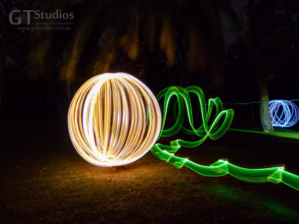 See the light unravelling across the lawn as we learnt new skills at the light painting workshop.