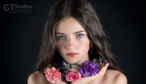 Whether it's in the studio, or on location, we take the same care to make sure that every detail is prepared. This teen photo experience had flowers arranged by GT Studio's own flower arranger.