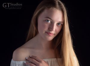 An obvious connection between our subject and photographer at this teen photo experience at GT Studios.